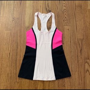 Lululemon 4 CRB pink tank EUC